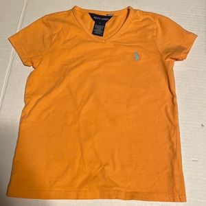 Ralph Lauren Orange T-shirt with Teal Jockey size 5